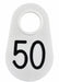 White Numbered Nylon Tags, Pack of 25 by Bock's Identi - Jeffers - Cattle Supplies > Cattle Supplies