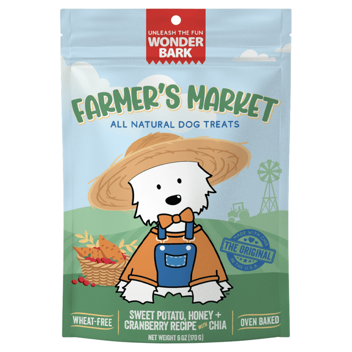 Wonder Bark Everyday All Natural Grain - Free Dog Treats - WB23 - Farmer's Market - 6 oz - 1