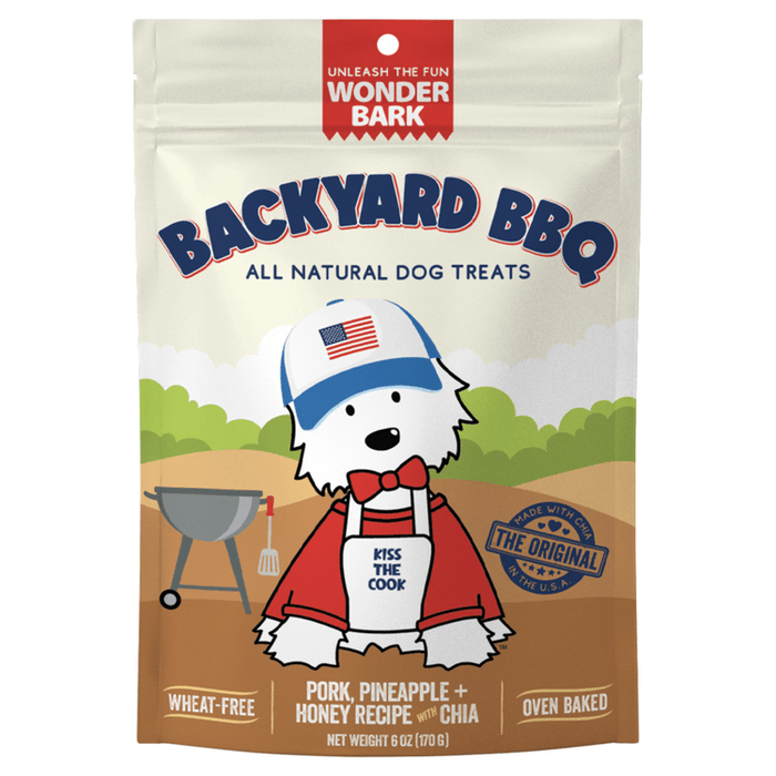 Wonder Bark Everyday All Natural Grain - Free Dog Treats - WB26 - Backyard BBQ - 6 oz - 4