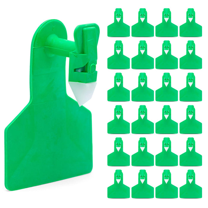 Z Tags Small Livestock Tags, Blank (25) Color Green
