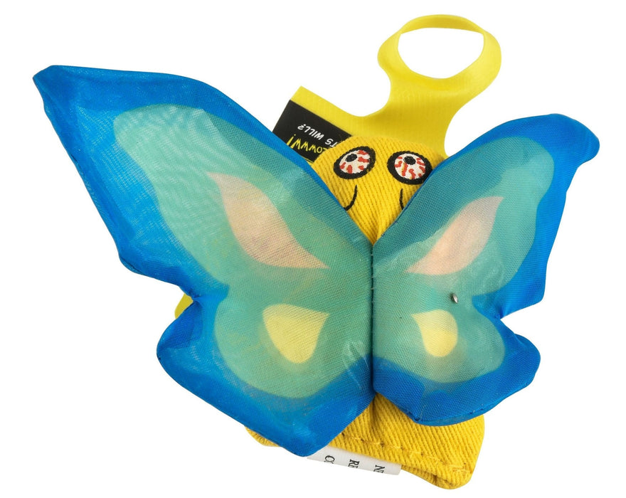 Yeowww! Crinkle Catnip Butterfly Cat Toy - DWPZC - Blue - Each - 2