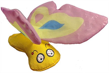Yeowww! Crinkle Catnip Butterfly Cat Toy - DWPZD - Purple - Each - 8