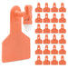 Z1 No - Snag Blank 1 - Piece Ear Tags - X1YC - 25 ct - Small Livestock - Orange - 36