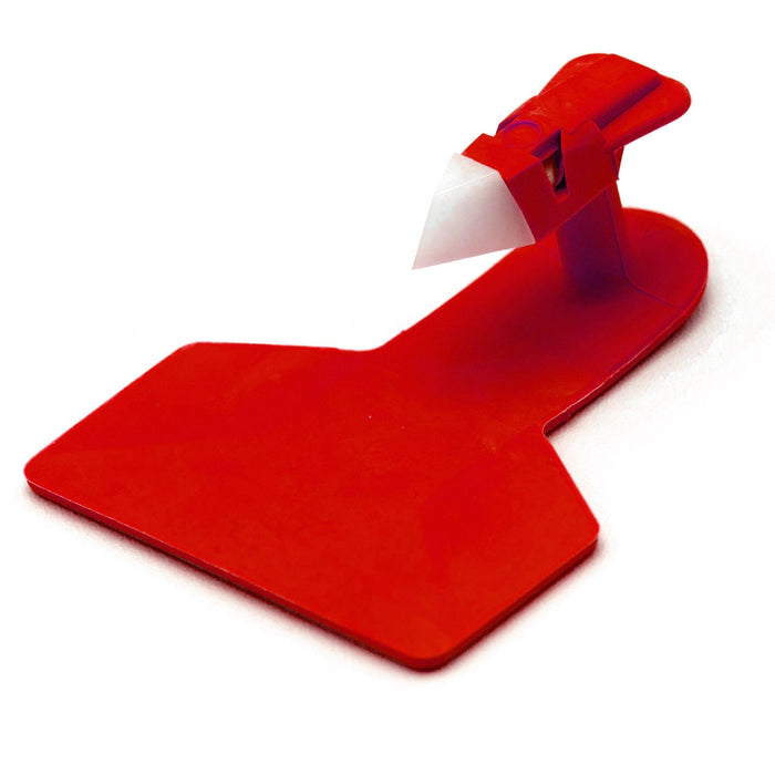 Z1 No - Snag Blank 1 - Piece Ear Tags - X1YF - 25 ct - Small Livestock - Red - 5