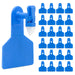 Z1 No - Snag Blank 1 - Piece Ear Tags - X1YG - 25 ct - Small Livestock - Blue - 12