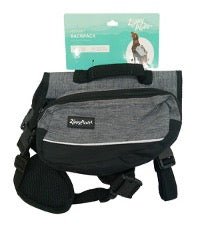 Zippy Paws Lightweight Adventure Backpack, Graphite - ZPP13 - Large - 1