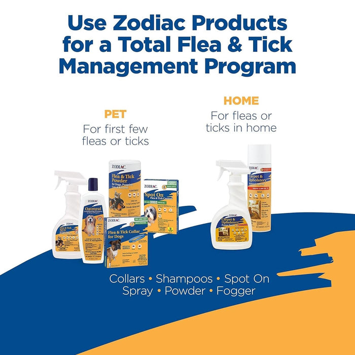 Zodiac Spot On Flea & Tick Control for Dogs & Puppies - FAAA6 - Large Dogs (Over 60 lbs) - 4 ct (4 Month Supply) - 9