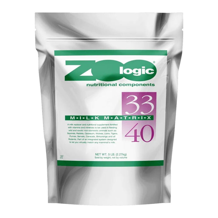 Zoologic® Milk Matrix Milk Replacer for Wild & Exotic Animals, 33/40 & 42/25 - B7MP - 33/40 - 5 lbs - 1