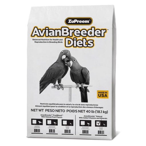 ZuPreem Bird Diet - NAV7 - 40 lb - Avian Breeder Naturals - Cockateils 40 - 7